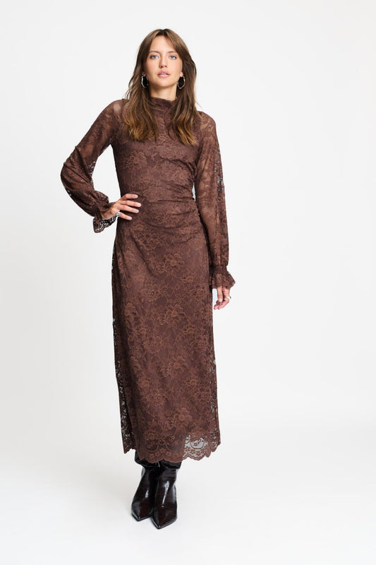 POM Amsterdam Dresses Brown / 34 JURK - Anna Chocolate Brown