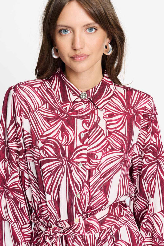 POM Amsterdam Dresses DRESS - Cato Ribbon Red