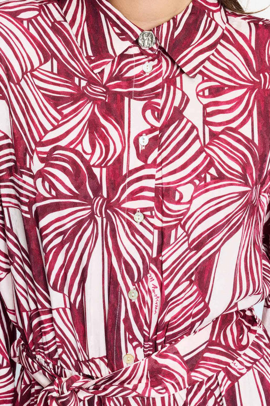 POM Amsterdam Dresses DRESS - Cato Ribbon Red