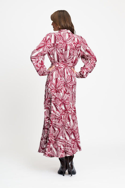 POM Amsterdam Dresses DRESS - Cato Ribbon Red
