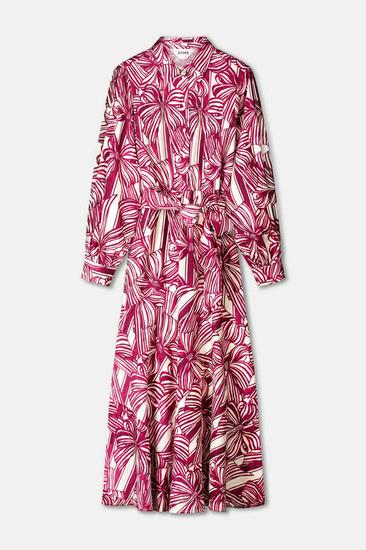 POM Amsterdam Dresses DRESS - Cato Ribbon Red