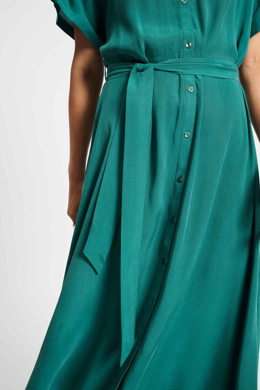 POM Amsterdam Dresses DRESS - Lynn Pacific Green