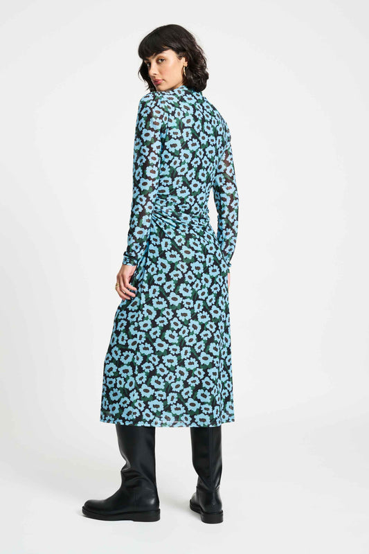 POM Amsterdam Dresses Dress - Wild Flowers Blue