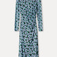POM Amsterdam Dresses Dress - Wild Flowers Blue