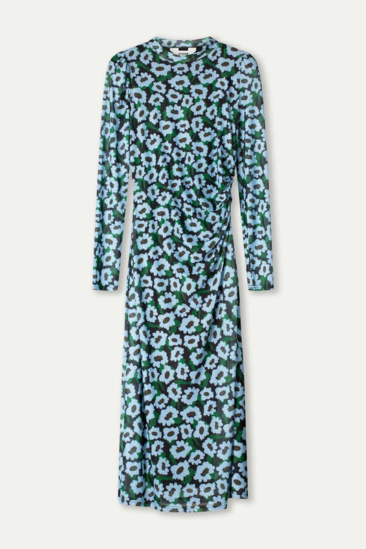POM Amsterdam Dresses Dress - Wild Flowers Blue
