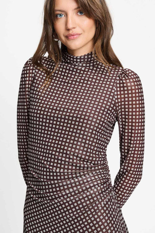POM Amsterdam Dresses JURK - Amber Check Brown