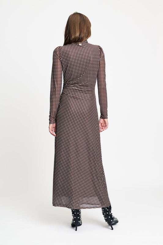 POM Amsterdam Dresses JURK - Amber Check Brown