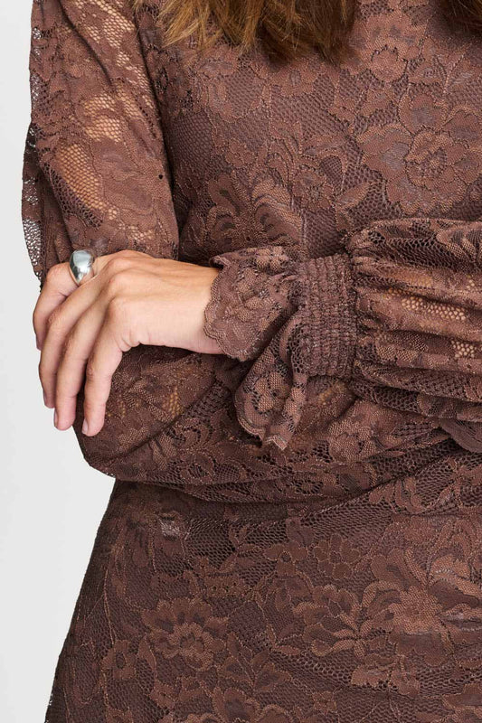 POM Amsterdam Dresses JURK - Anna Chocolate Brown
