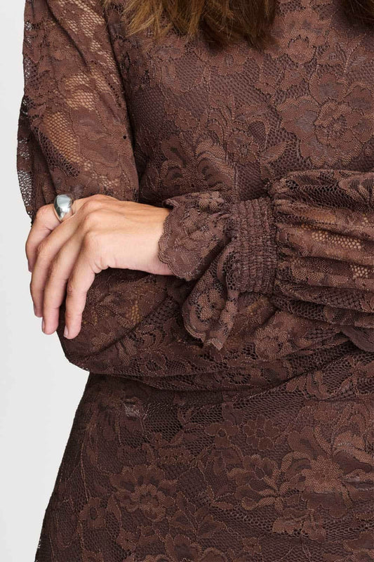 POM Amsterdam Dresses JURK - Anna Chocolate Brown