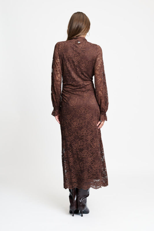 POM Amsterdam Dresses JURK - Anna Chocolate Brown