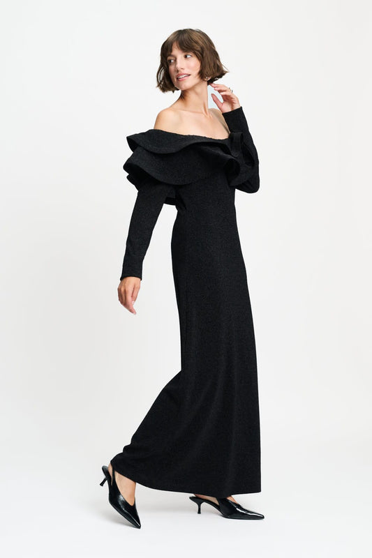 POM Amsterdam Dresses JURK - Bibi Shimmer Black