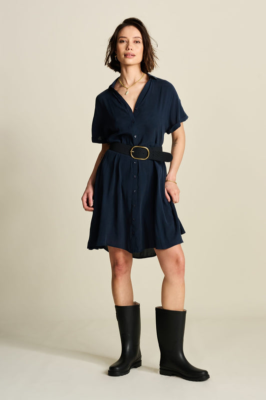 POM Amsterdam Dresses JURK - Bobby Lynn Dark Navy
