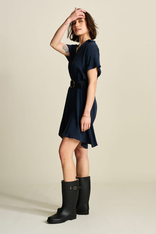 POM Amsterdam Dresses JURK - Bobby Lynn Dark Navy