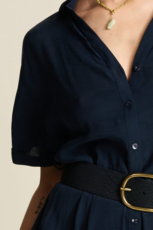 POM Amsterdam Dresses JURK - Bobby Lynn Dark Navy