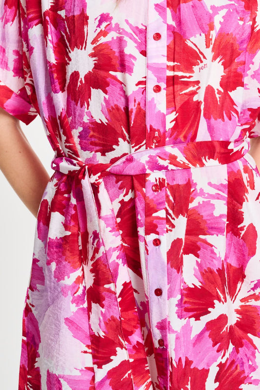 POM Amsterdam Dresses JURK - Bubble Bloom Lavender