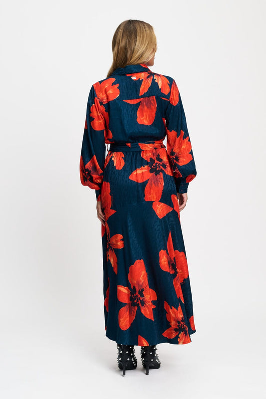 POM Amsterdam Dresses JURK - Cato Bloom Rouge