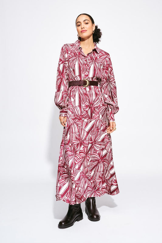 POM Amsterdam Dresses JURK - Cato Ribbon Red