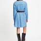 POM Amsterdam Dresses JURK - Indy Check Sapphire Blue