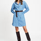POM Amsterdam Dresses JURK - Indy Check Sapphire Blue
