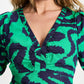 POM Amsterdam Dresses JURK - Poplin Waves Green