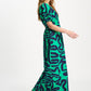 POM Amsterdam Dresses JURK - Poplin Waves Green