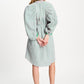 POM Amsterdam Dresses JURK - Seersucker Green Pink