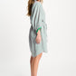 POM Amsterdam Dresses JURK - Seersucker Green Pink
