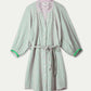 POM Amsterdam Dresses JURK - Seersucker Green Pink