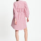 POM Amsterdam Dresses JURK - Seersucker Red White