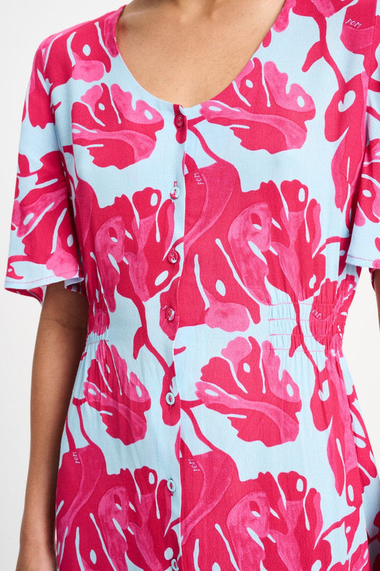 POM Amsterdam Dresses JURK - Urban Flora Blue