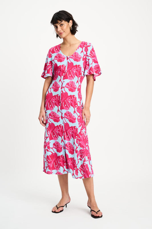 POM Amsterdam Dresses JURK - Urban Flora Blue