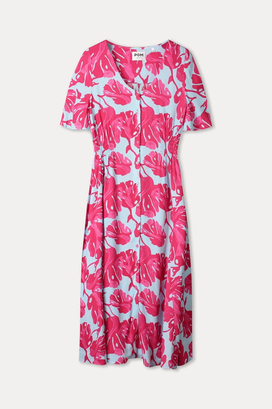 POM Amsterdam Dresses JURK - Urban Flora Blue