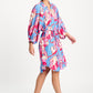 POM Amsterdam Dresses JURK - Urban Flora Stripe Linen