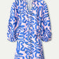 POM Amsterdam Dresses JURK - Waves Pink Linen