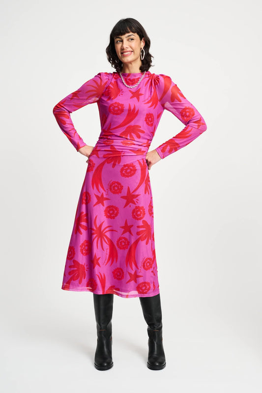 POM Amsterdam Dresses Pink / 34 JURK - Splashing Fireworks