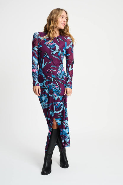 POM Amsterdam Dresses Purple / 34 JURK - Mystic Dinner