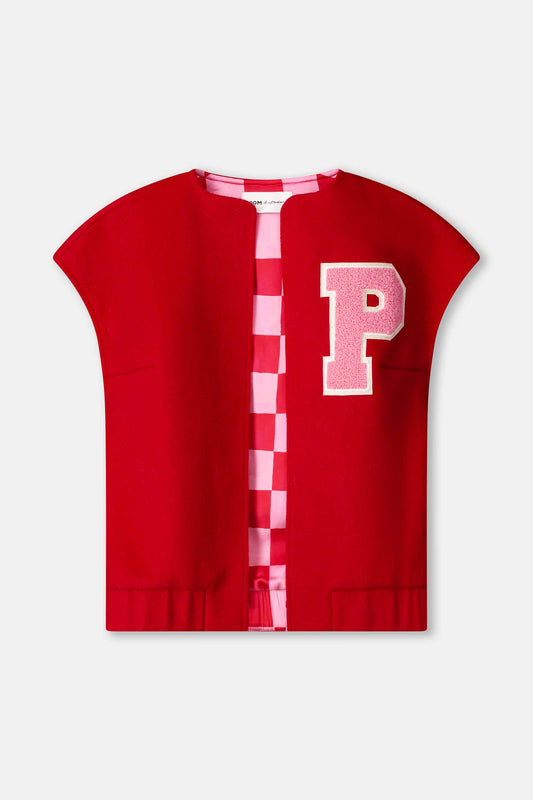 POM Amsterdam Gilets GILET - Baseball Chili Red