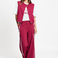 POM Amsterdam Gilets GILET - Gaya Burgundy Red