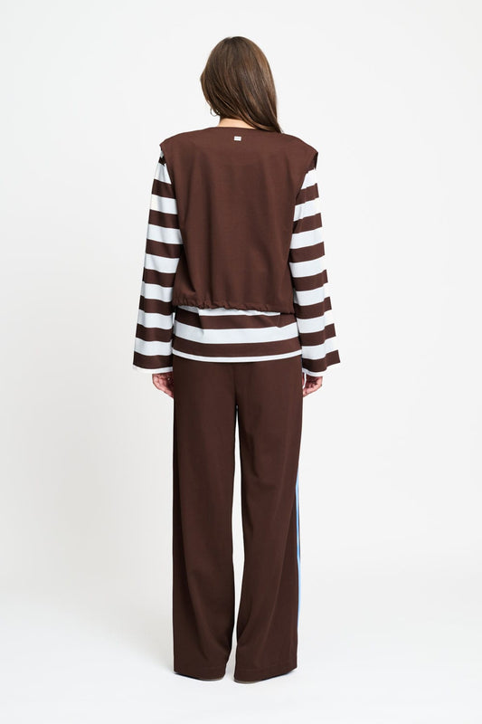 POM Amsterdam Gilets GILET - Gaya Chocolate Brown