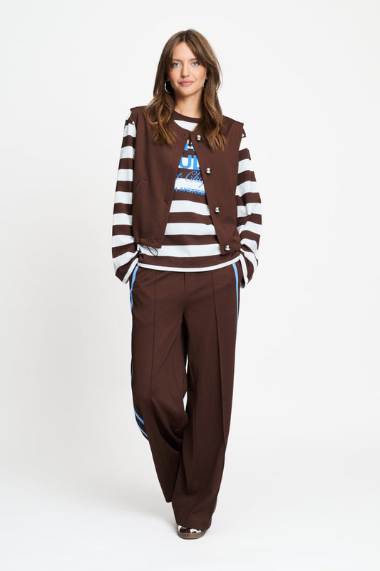 POM Amsterdam Gilets GILET - Gaya Chocolate Brown