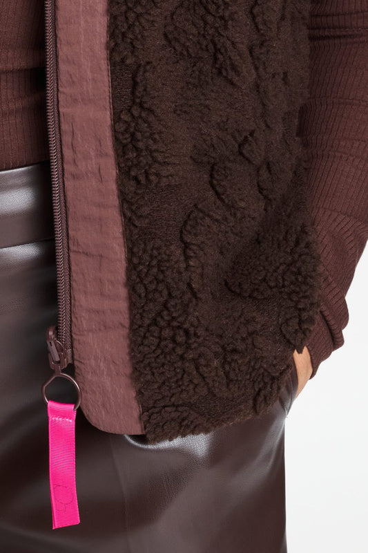 POM Amsterdam Gilets GILET - Gigi Chocolate Brown