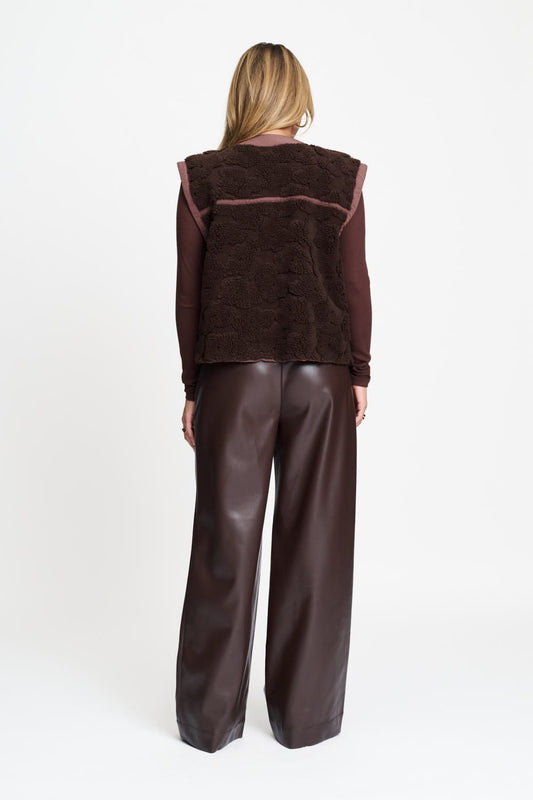 POM Amsterdam Gilets GILET - Gigi Chocolate Brown