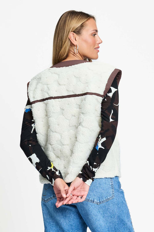 POM Amsterdam Gilets GILET - Gigi Ecru