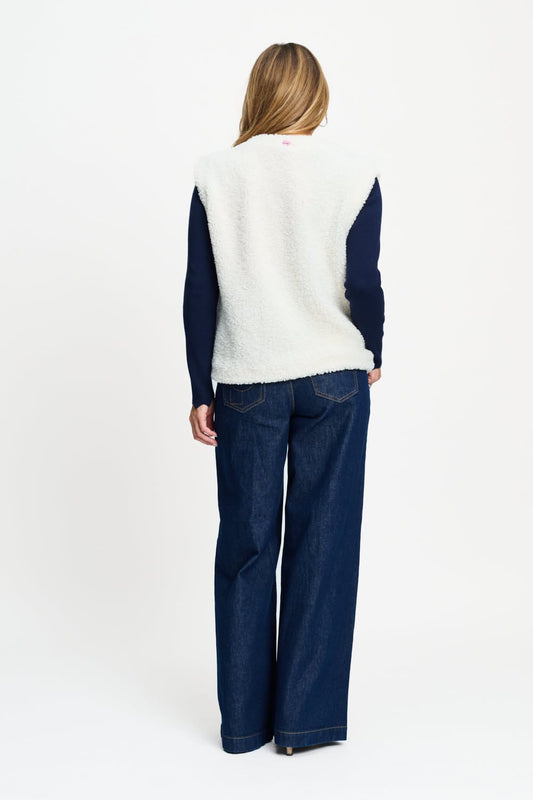 POM Amsterdam Gilets GILET - Gina Ecru