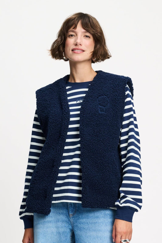 POM Amsterdam Gilets GILET - Gina Eternal Blue