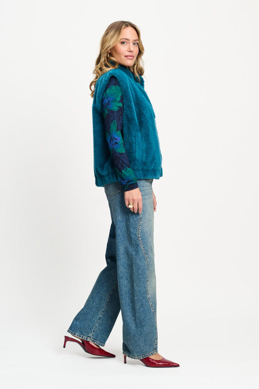 POM Amsterdam Gilets GILET - Ginny Teal Green