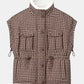 POM Amsterdam Gilets GILET - Glen Brown Check