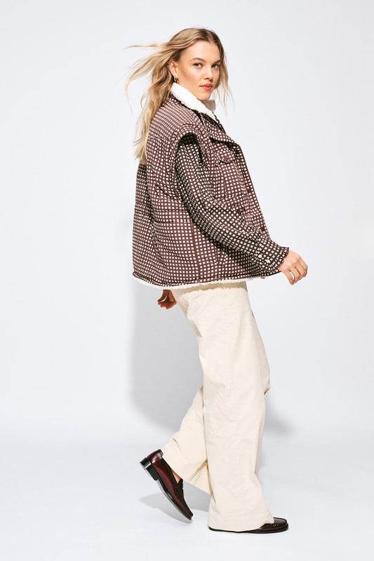 POM Amsterdam Gilets GILET - Glen Brown Check
