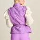 POM Amsterdam Gilets GILET - Quilted Purple
