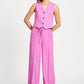 POM Amsterdam Gilets GILET - Rose Doux Striped